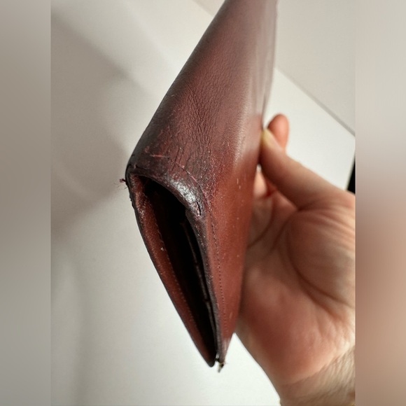 Cartier Bordeaux Vintage Bifold Leather Long Wallet - Picture 8 of 15